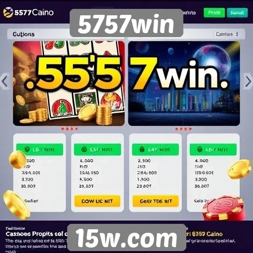 Jogos de cassino no 5757win oferecem promoções atraentes
