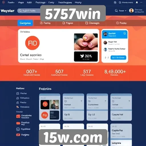 Interface do usuário do 5757win é amigável e intuitiva